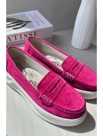 Semišové dámské mokasíny Fuksja Filidia Semišové dámské mokasíny Fuksja Filidia