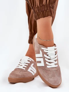 Kopačky Sportovní Boty Z Semiše Béžové Vinceza 79517