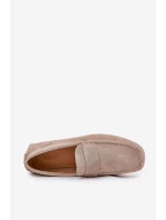 Semišové Pánské Mokasíny Big Star RR174050 Béžové