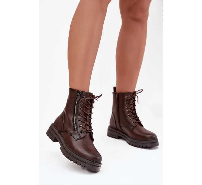 Dámské Workery Zateplené Čokoládové model 21747784 - Boto Dámské Workery Zateplené Čokoládové model 21747784 - Boto