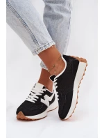 Dámské sportovní boty na platformě černé Janelora