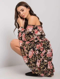 Šaty DHJ SK  černá a růžová model 16300525 - FPrice