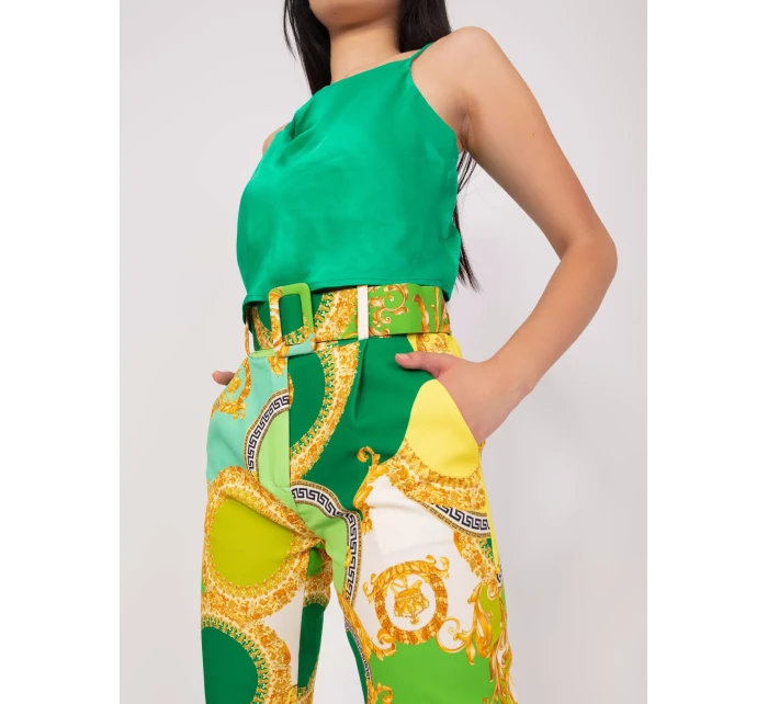 Kalhoty DHJ SP 12787D.11 světle zelená