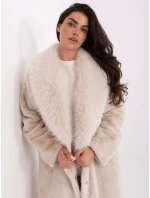 Płaszcz PL jasny beżowy model 21766373 - FPrice Płaszcz PL jasny beżowy model 21766373 - FPrice