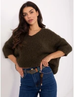 Sweter IT SW model 21730812 khaki - FPrice Sweter IT SW model 21730812 khaki - FPrice