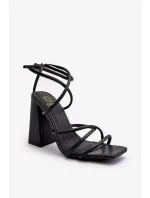 Sandály na podpatku model 193936 Step in style Sandály na podpatku model 193936 Step in style