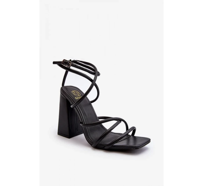 Sandály na podpatku model 193936 Step in style Sandály na podpatku model 193936 Step in style