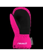 Reusch Olly R-TEX® XT Mitten dětské nepromokavé zateplené jednoprsté lyžařské rukavice na suchý zip růžové (61/85/588/3350)