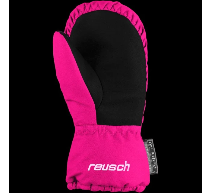 Reusch Olly R-TEX® XT Mitten dětské nepromokavé zateplené jednoprsté lyžařské rukavice na suchý zip růžové (61/85/588/3350)