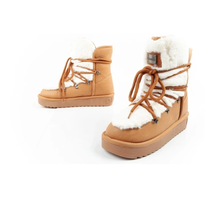 D.Franklin sněhule dámské zimní módní kožešina zateplené vysoké dámské