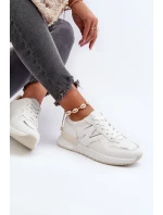 Dámské tenisky vyrobené z eko kůže bílé Kaimans Dámské tenisky vyrobené z eko kůže bílé Kaimans