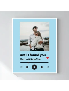 Personalizovaný plakát v rámu - 40x50 - hudební přehrávač