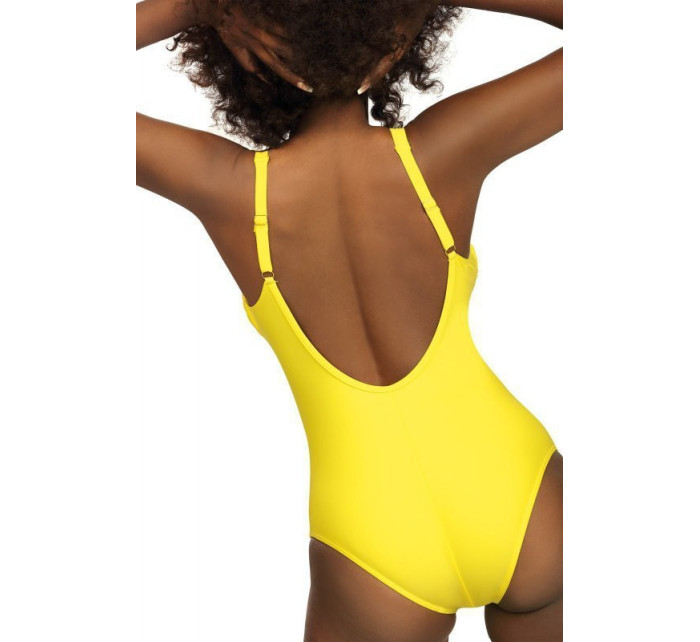 Dámské jednodílné plavky S36-21 Fashion sport žlutá - Self