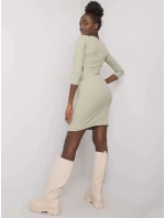Dámské šaty LK SK model 19392225 pistáciové - Lakerta Dámské šaty LK SK model 19392225 pistáciové - Lakerta