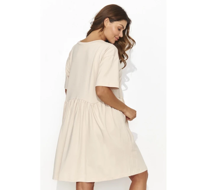 Denní šaty model 21149201 béžové - Numinou