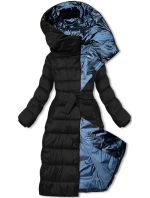 Černá dlouhá dámská zimní bunda Libland (7704) Černá dlouhá dámská zimní bunda Libland (7704)