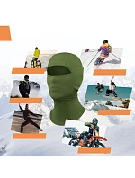 Qunature lyžařský plášť 13230023015 bike motorbike balaclava velikost L - zelená