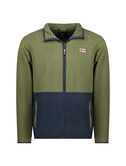 Geographical Norway pánský fleece Touki Fz Kaki Db Men 233 kaki (WZ6702H/GN-Kaki)