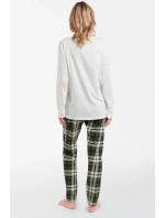 Italská móda Asama dlouhý rukáv barva:ecru/print