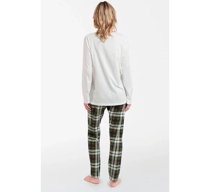 Italská móda Asama dlouhý rukáv barva:ecru/print