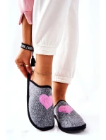 Domácí fle Šedá a růžová model 21567880 - Big Star Shoes Domácí fle Šedá a růžová model 21567880 - Big Star Shoes