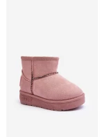 Dívčí Sněhové Boty S Kožešinou S Růžový Betty model 21637269 - Big Star Shoes Dívčí Sněhové Boty S Kožešinou S Růžový Betty model 21637269 - Big Star Shoes