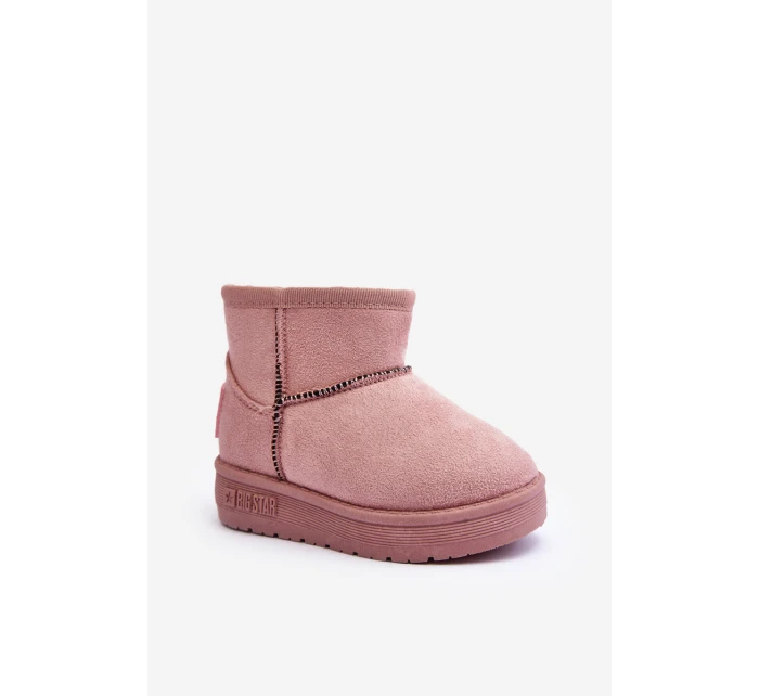 Dívčí Sněhové Boty S Kožešinou S Růžový Betty model 21637269 - Big Star Shoes Dívčí Sněhové Boty S Kožešinou S Růžový Betty model 21637269 - Big Star Shoes