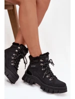 Zateplené dámské vysoké boty Lee Cooper LCJ-25-31-3911 Černé