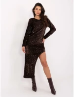 Sukienka IT SK model 21724583 brązowy - FPrice