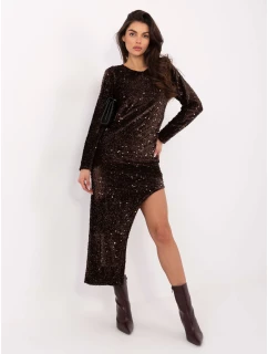 Sukienka IT SK model 21724583 brązowy - FPrice