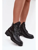 Dámské kotníkové boty Vinceza na klinek – černé