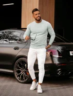 Pánská mikina model 18593252 mátová - Ola Voga