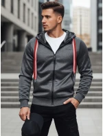 Pánská tmavě šedá mikina FashionStreet BX5859