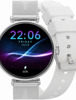 Chytré hodinky Silver White 2 Stripes model 21807443 - Gravity