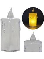 Dekorativní svíčka 3,5x8 cm zdobená LED diodami