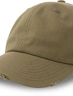 Atlantis Headwear Dad Hat Destroyed-S 6 panelová baseballová kšiltovka 33.0243 olive