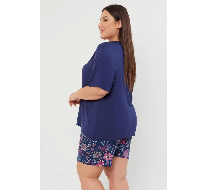 Italská móda Wista kr.r. kr.sp. barva:tmavě modrá/potisk Italská móda Wista kr.r. kr.sp. barva:tmavě modrá/potisk