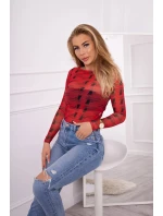 body v červené barvě model 18746272 - K-Fashion