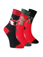 Unisex vánoční ponožky na – sada 3 a Mikuláš model 21772718 - K-Fashion Unisex vánoční ponožky na – sada 3 a Mikuláš model 21772718 - K-Fashion