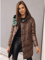 Dámská dvoucestná přechodná bunda DELSY LONG zelená FashionStreet TY3480