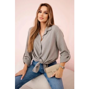 Bavlněná mušelínová košile oversize Fango Bavlněná mušelínová košile oversize Fango