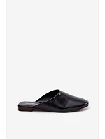 Dámské Mule z Umělé Kůže Ploché Černé Romelle Dámské Mule z Umělé Kůže Ploché Černé Romelle