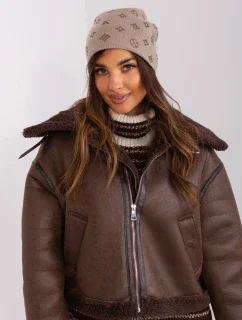 Czapka AT CZ model 19001774 ciemny bezowy - FPrice