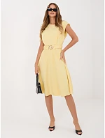 Sukienka MI SK  jasny żółty model 22128392 - FPrice