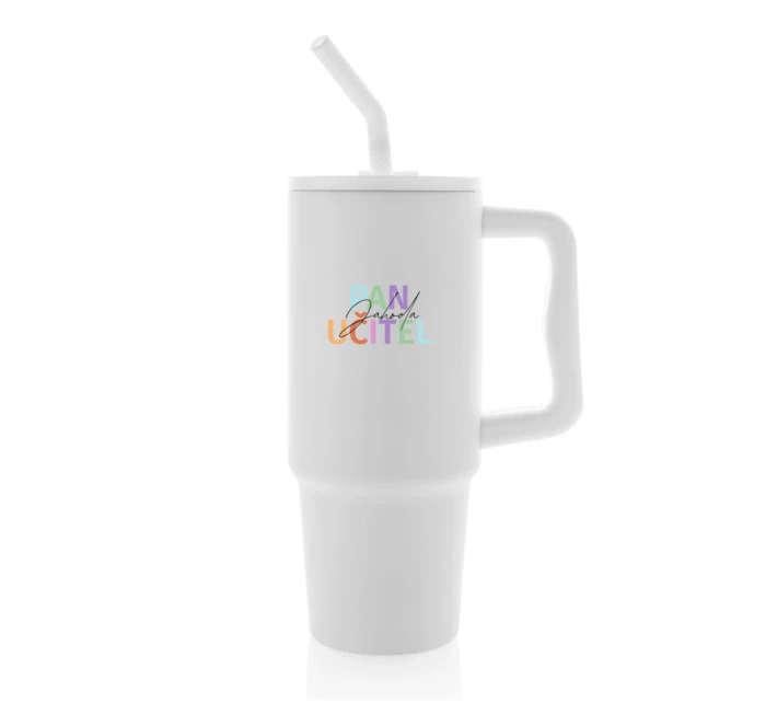 Personalizovaná termoska s barevným víčkem pro paní učitelku/pana učitele