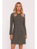 Dámské šaty model 21865054 Khaki tmavě zelená - STYLOVE