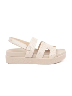 Stylové dámské hnědé  sandály platforma