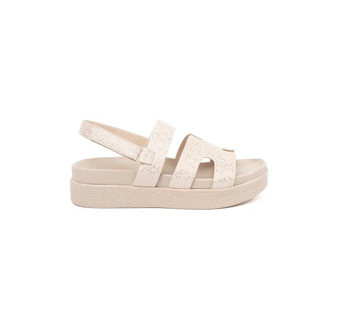 Stylové dámské hnědé sandály platforma Stylové dámské hnědé sandály platforma