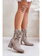 Boty na podpatku model 201757 Step in style Boty na podpatku model 201757 Step in style