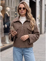 Krótka kurtka damska typu baranek na zamek fango FashionStreet TY6060